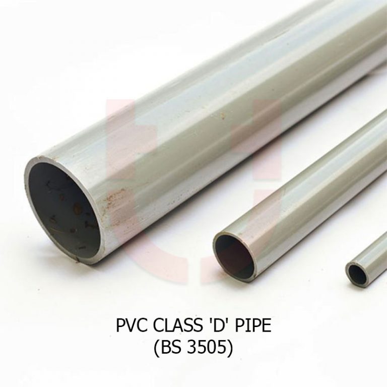 PVC Class ‘D’ Pipe – MS 628 / BS 3505 | SYARIKAT LOGAM UNITRADE